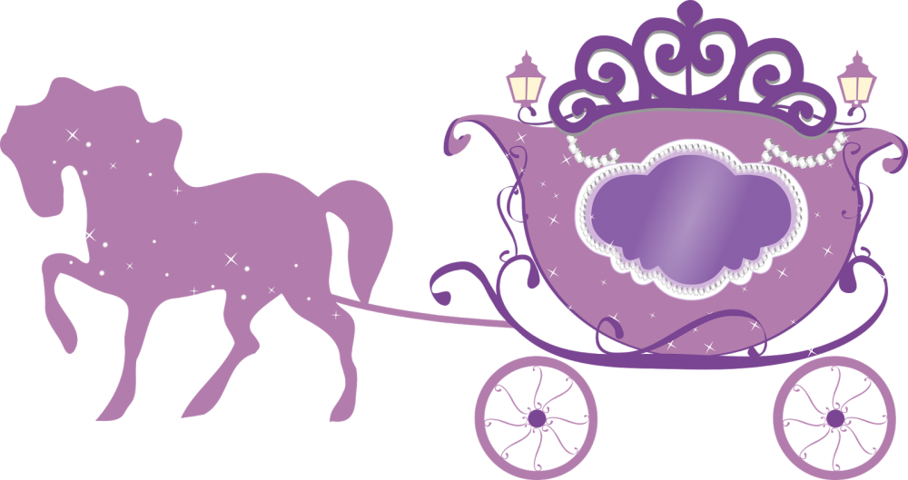 Логотип лошадь с каретой