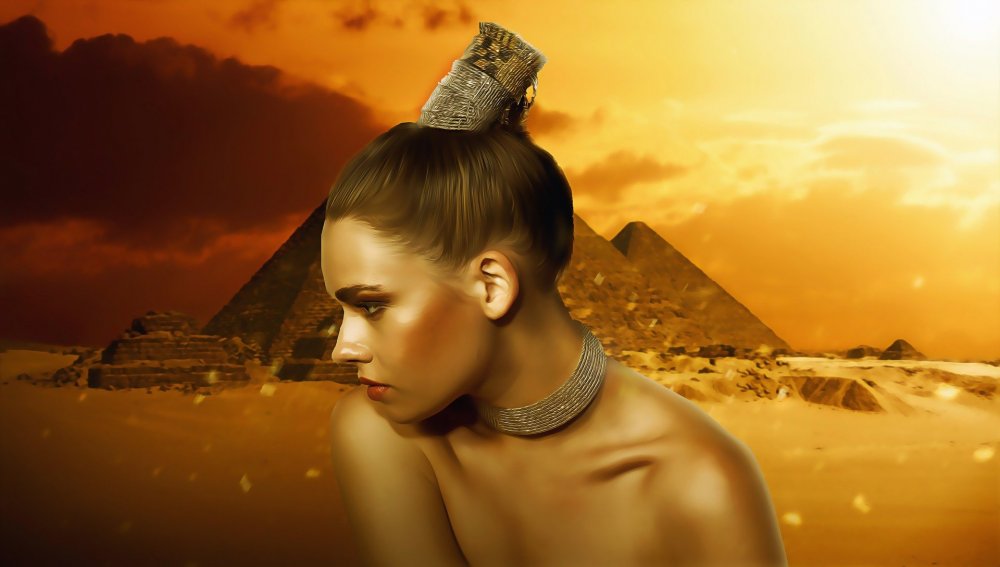 Нефертити царица Египта тату