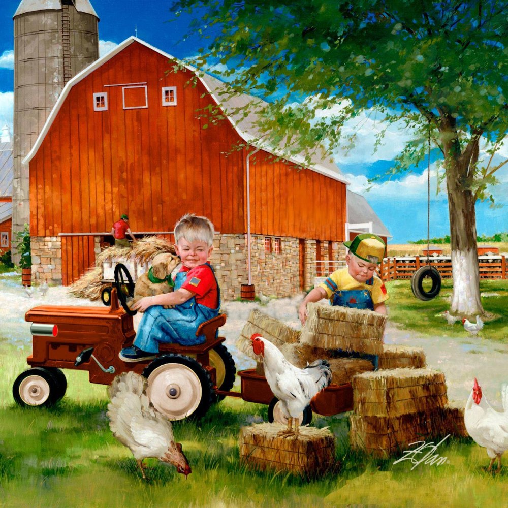 Американская ферма картина