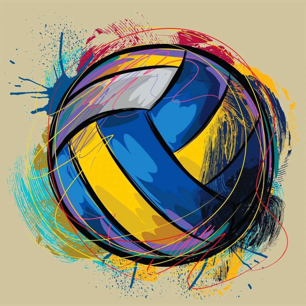 Волейбольный мяч вектор