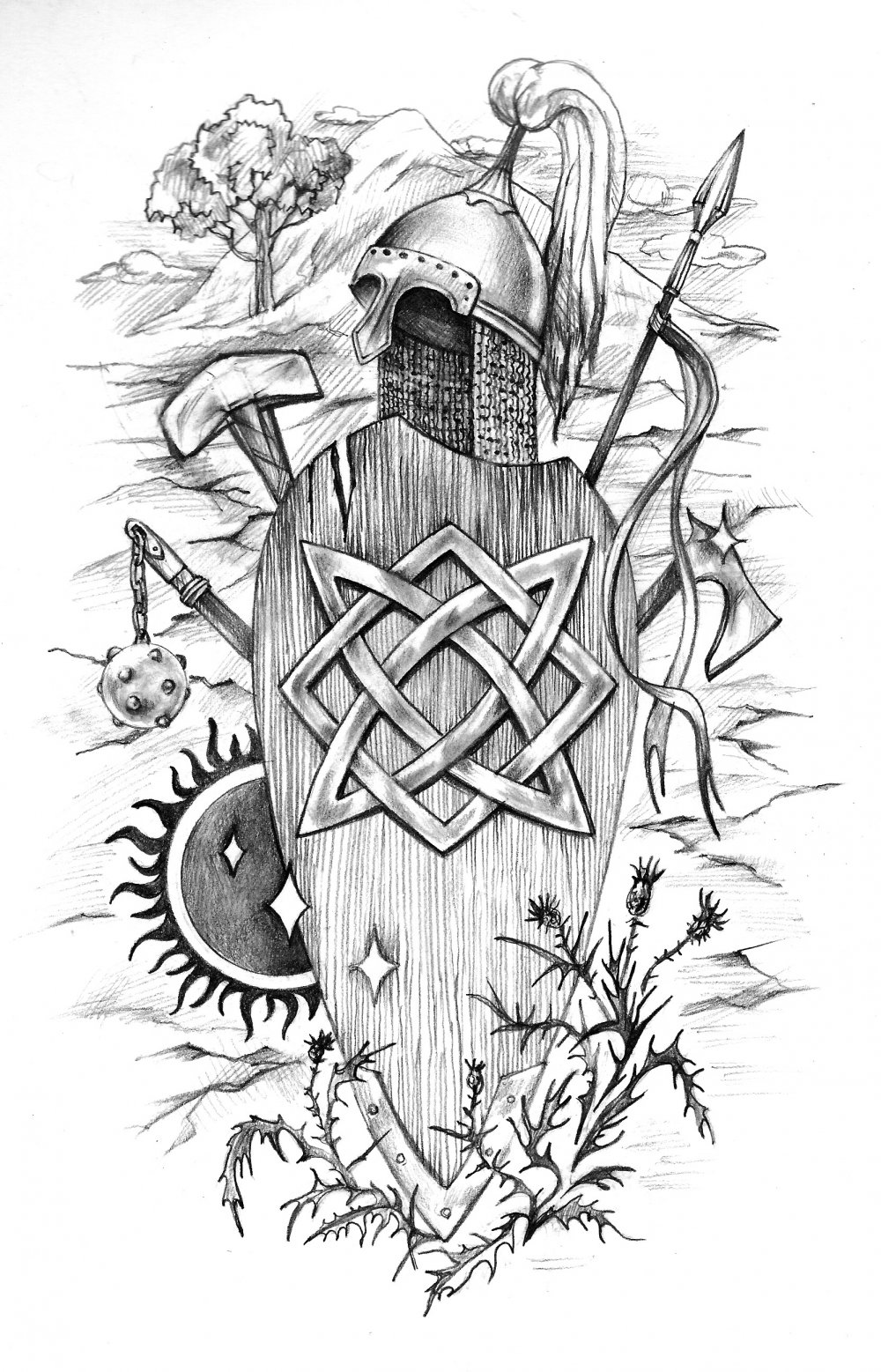 Славянские символы Сварога тату