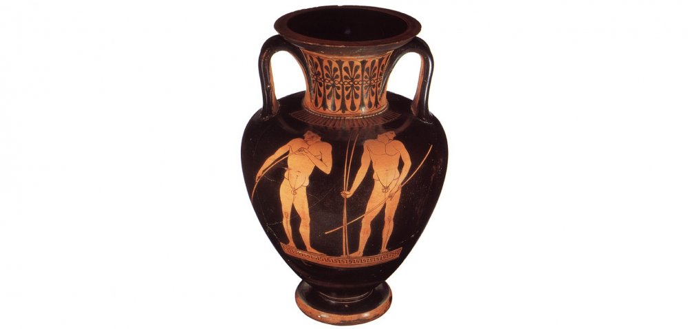 Древний Грек Олимпиец краснофигурная керамика