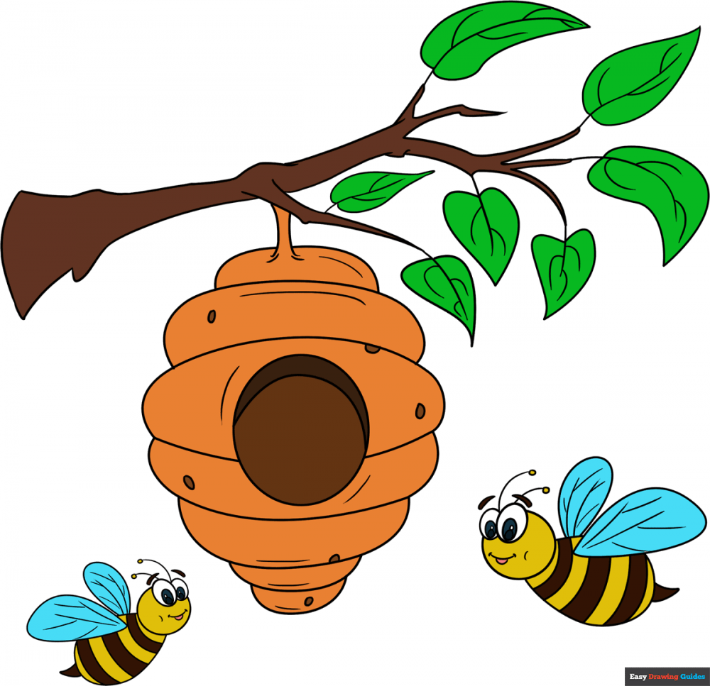 Голова пчелы рисунок
