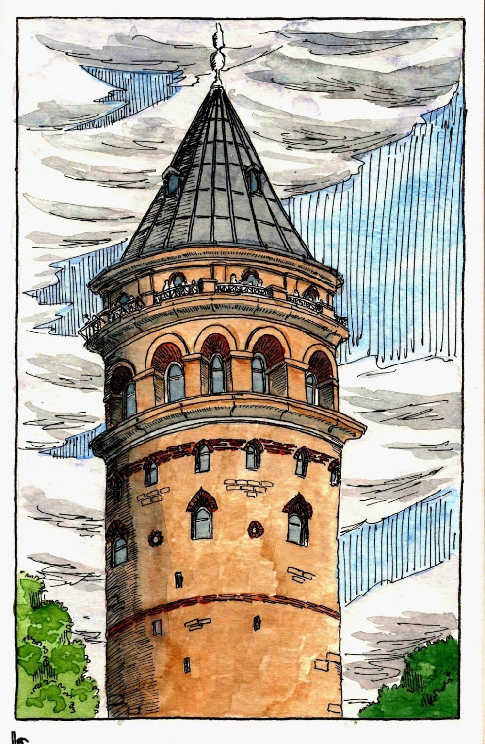 Зарисовка башни