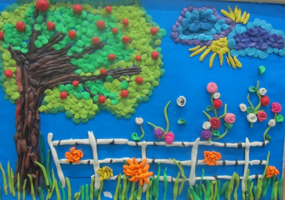 Пластилинография для детей 4-5 лет в детском саду