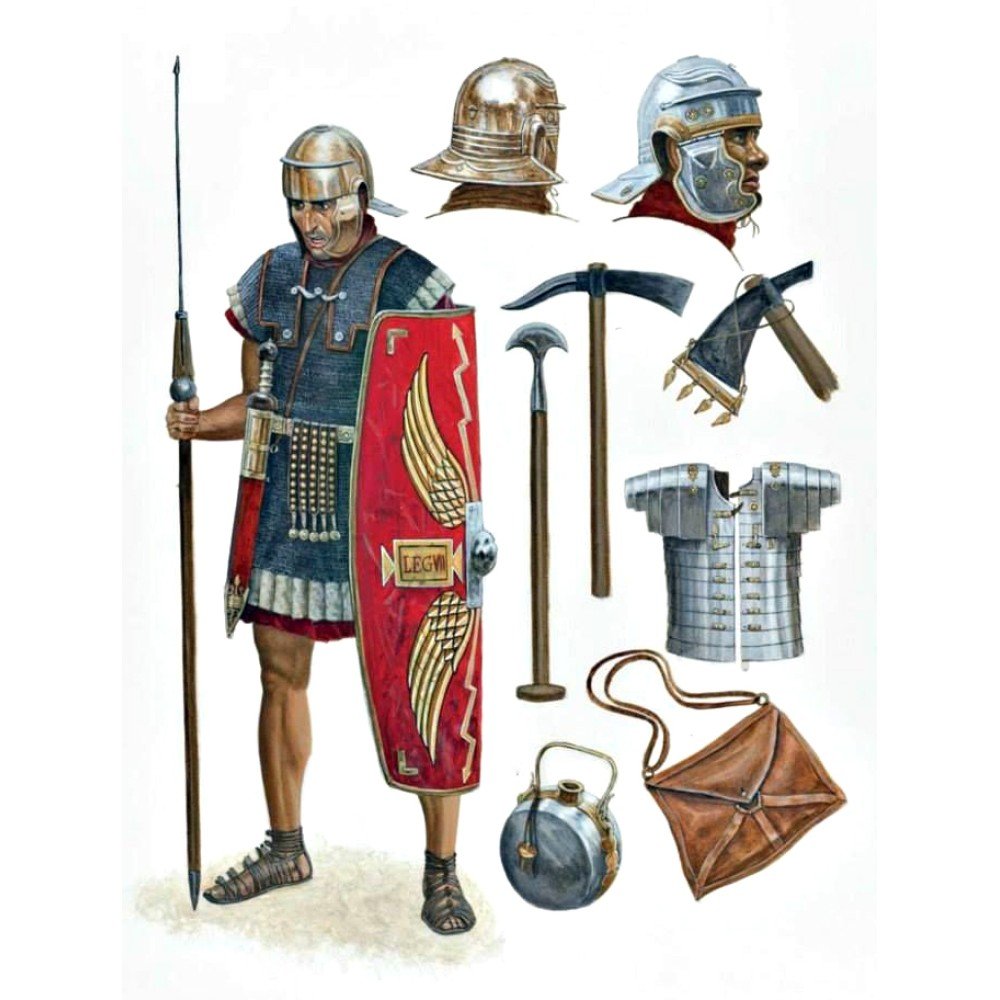 Снаряжение легионеров древнего Рима
