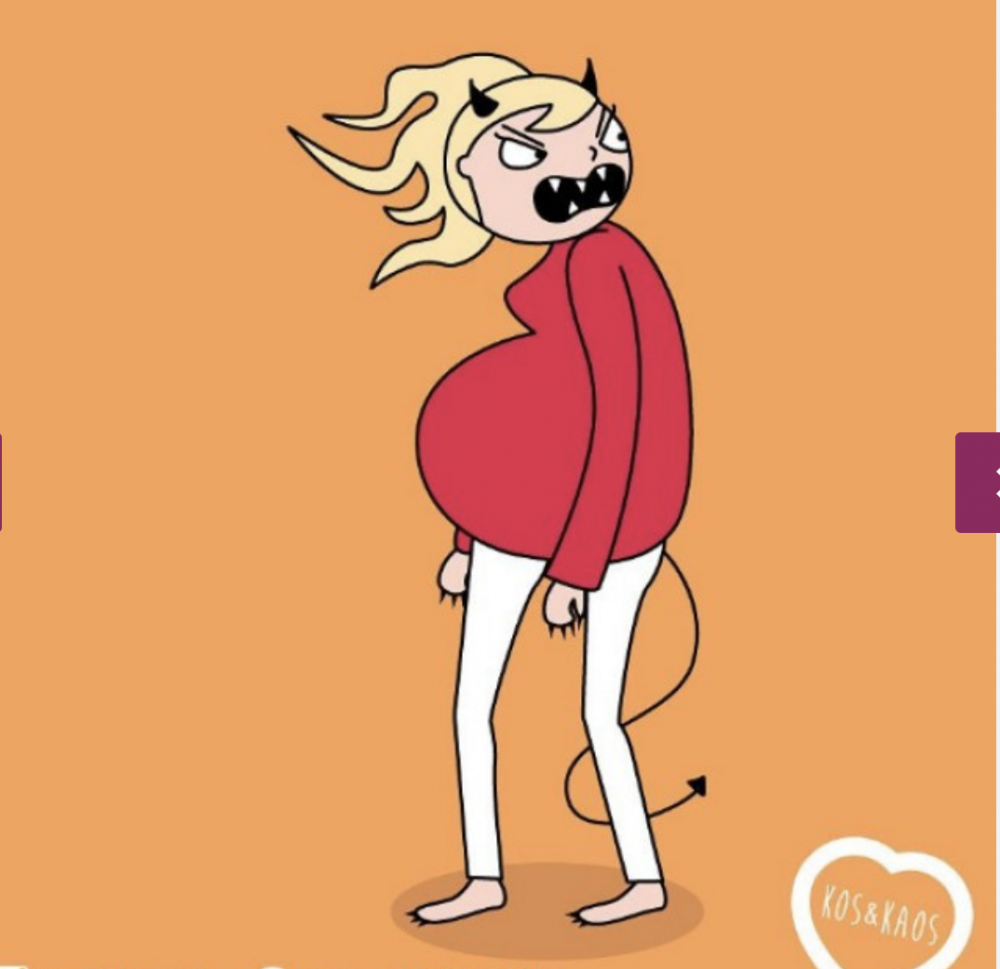Смешные рисунки беременных