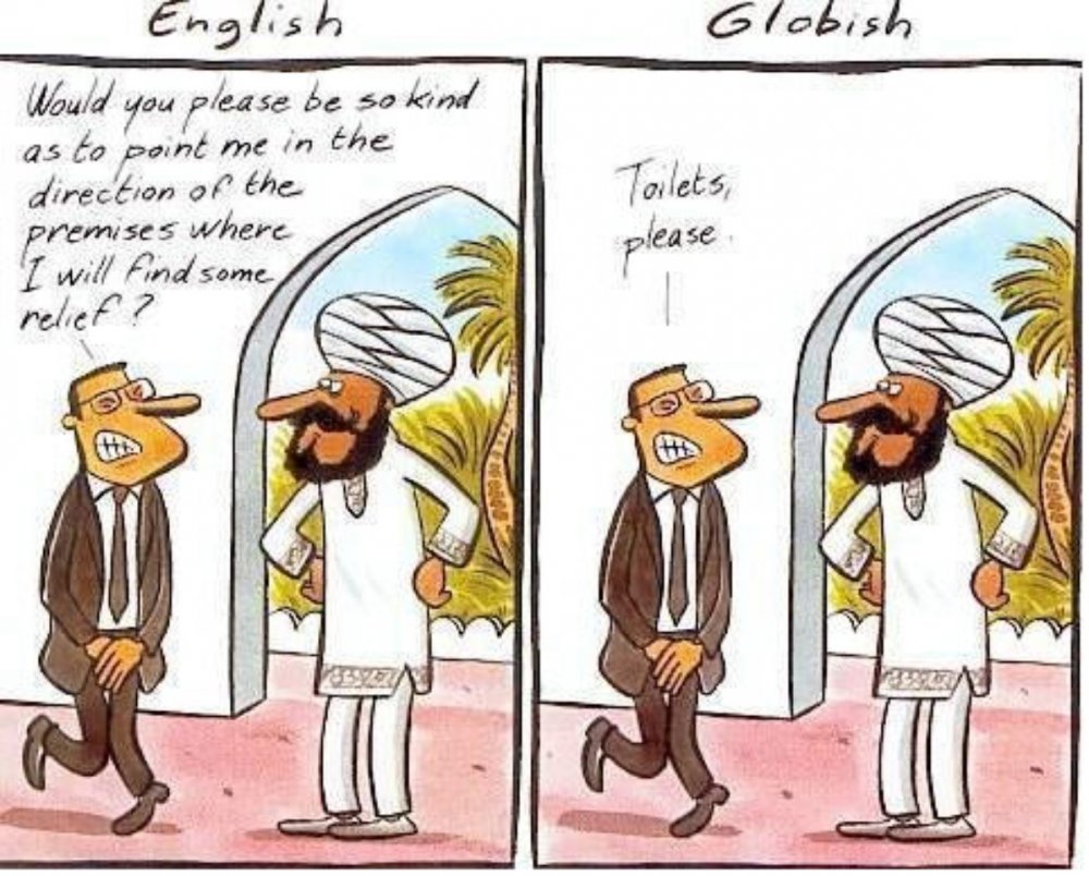 Карикатура изучение английского