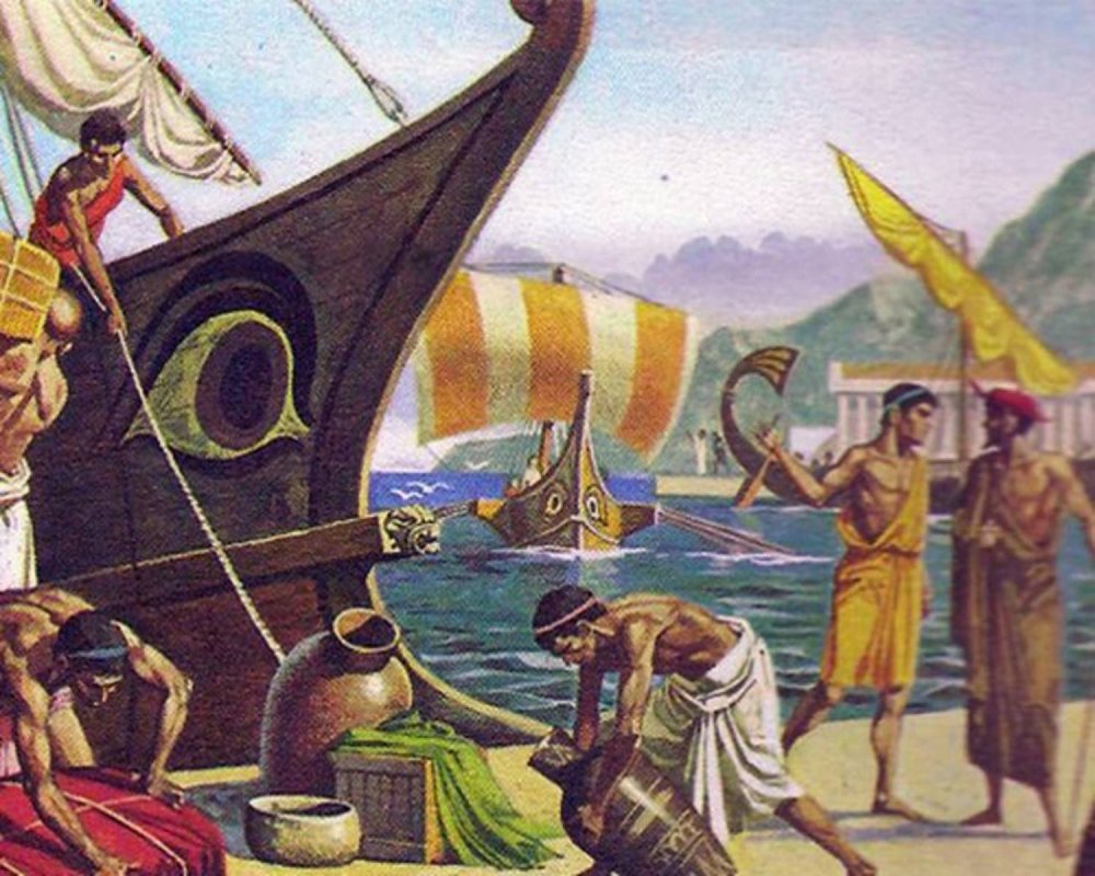Торговля древней Греции порт Пирей