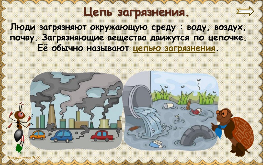 Цепи загрязнения окружающей среды