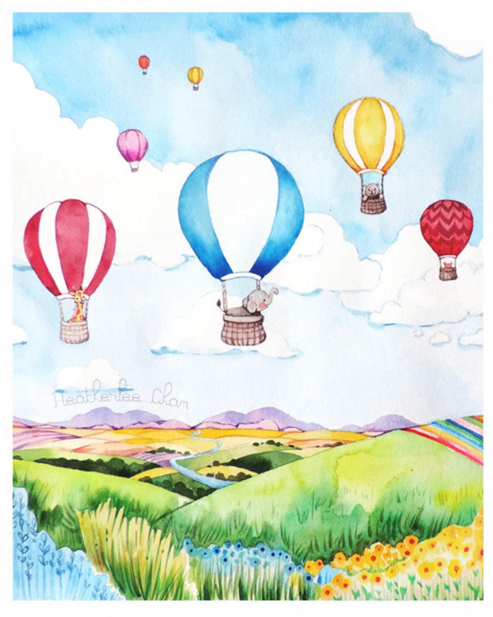 Рисование воздушные шары