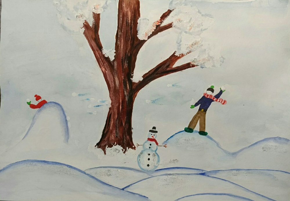 Рисунок, Оренбургская зима