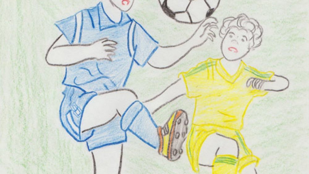 Футбол рисунок для детей