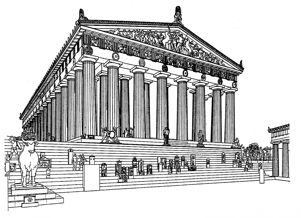 Дорический храм Парфенон