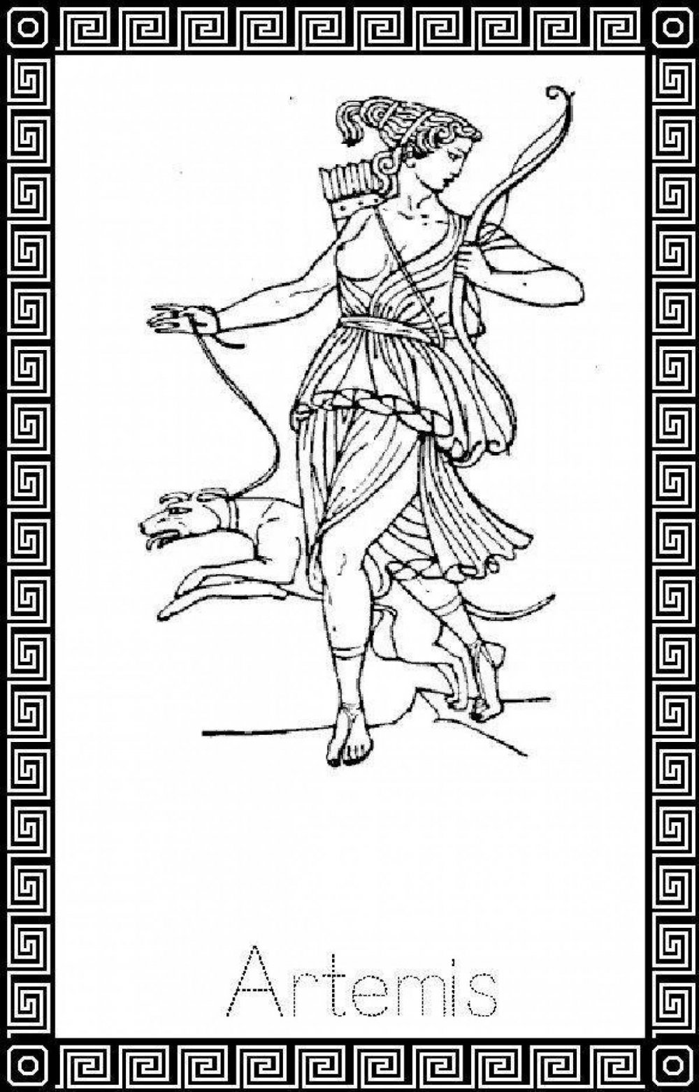 Артемида древней Греции рисунки
