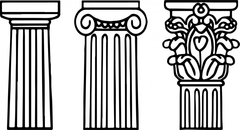 Древняя Эллада колонны рисунок