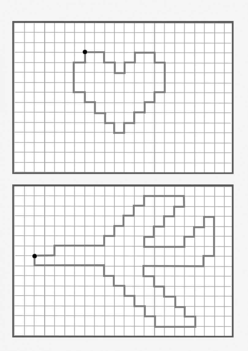 Рисование по клеточкам для детей