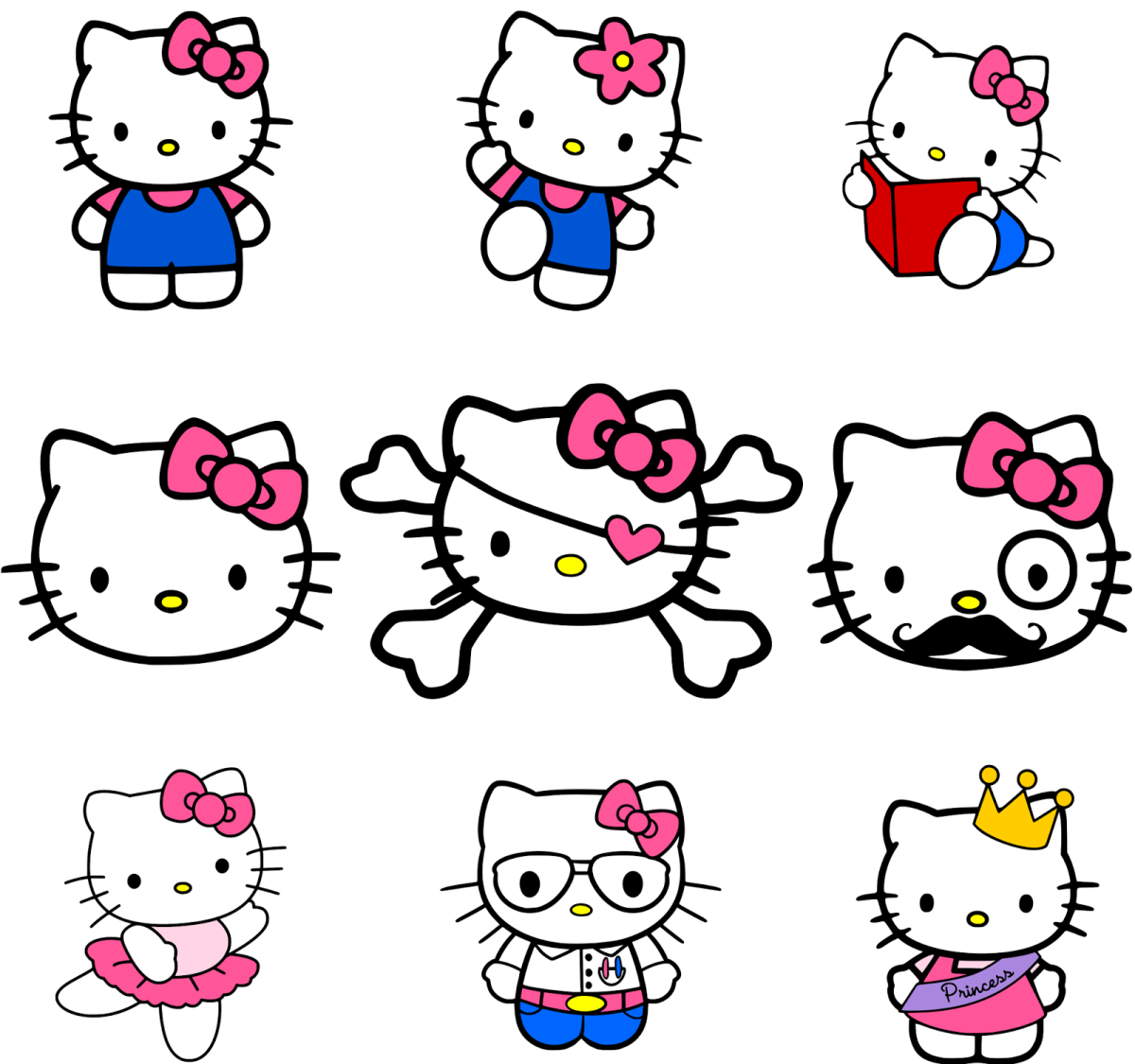 Срисовка рисунков hello kitty