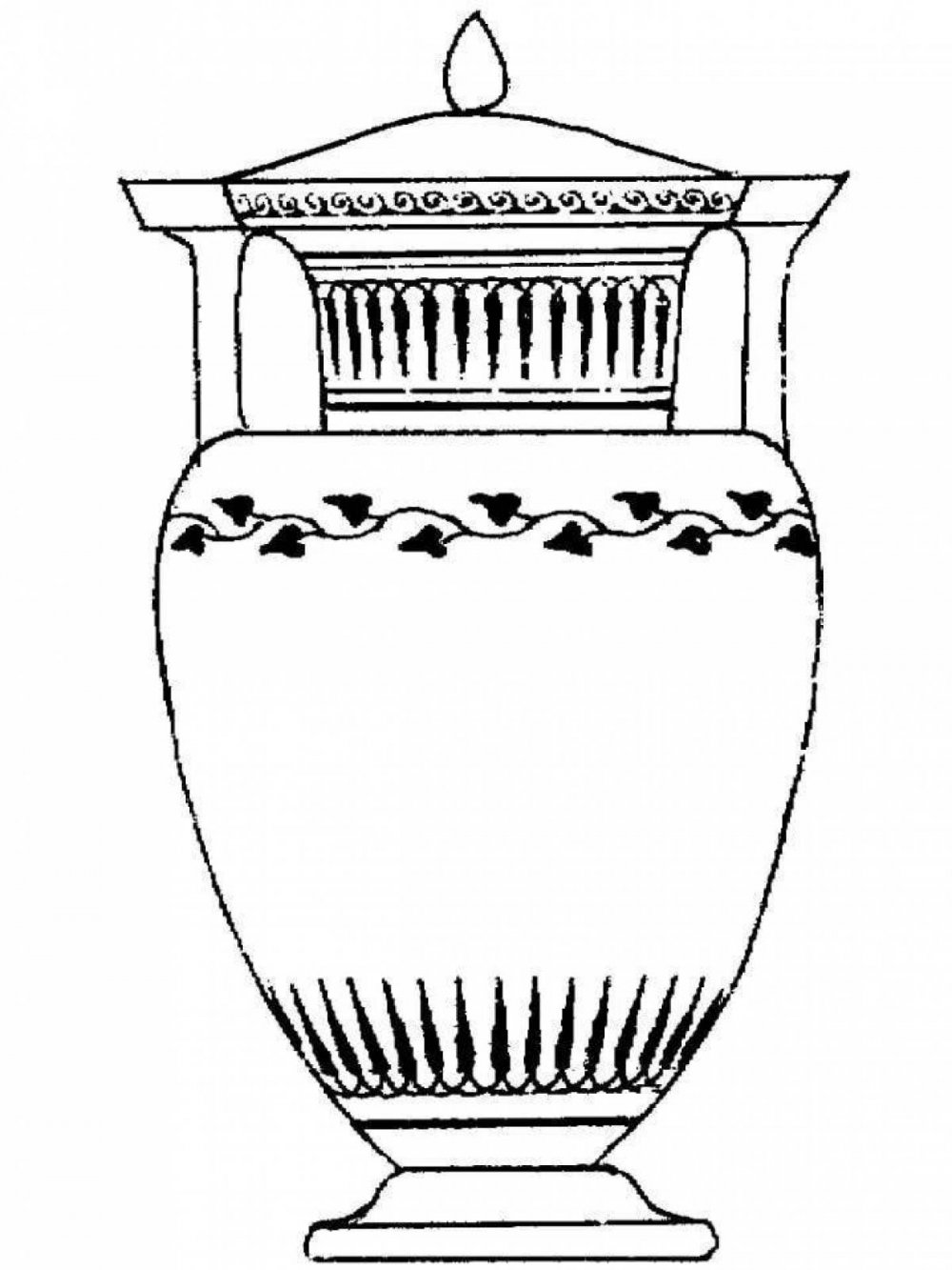 Вазопись древней Греции раскраска