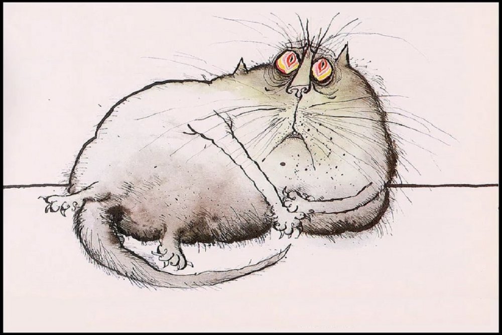 Забавные коты художника Ronald Searle