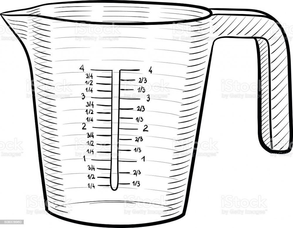 Мерный стаканчик вектор