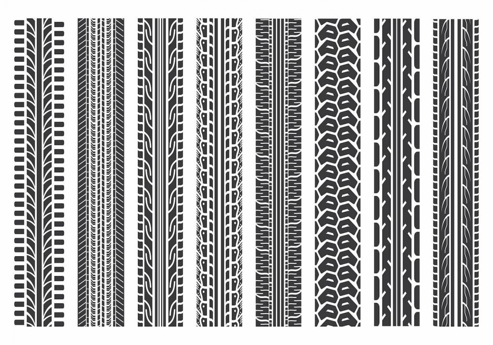 Отпечаток протектора шины