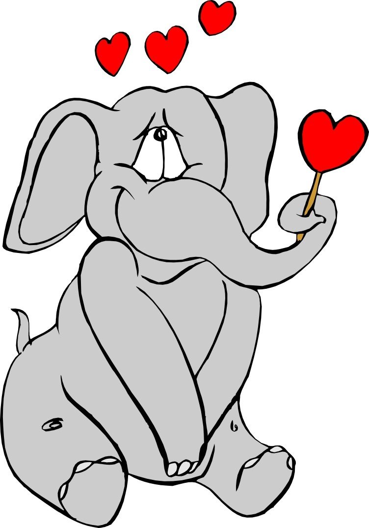 Слоник с сердечком