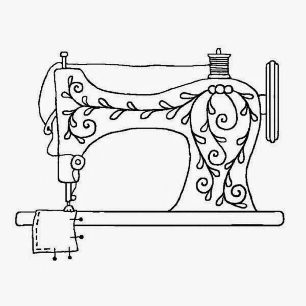 Эскиз швейной машинки