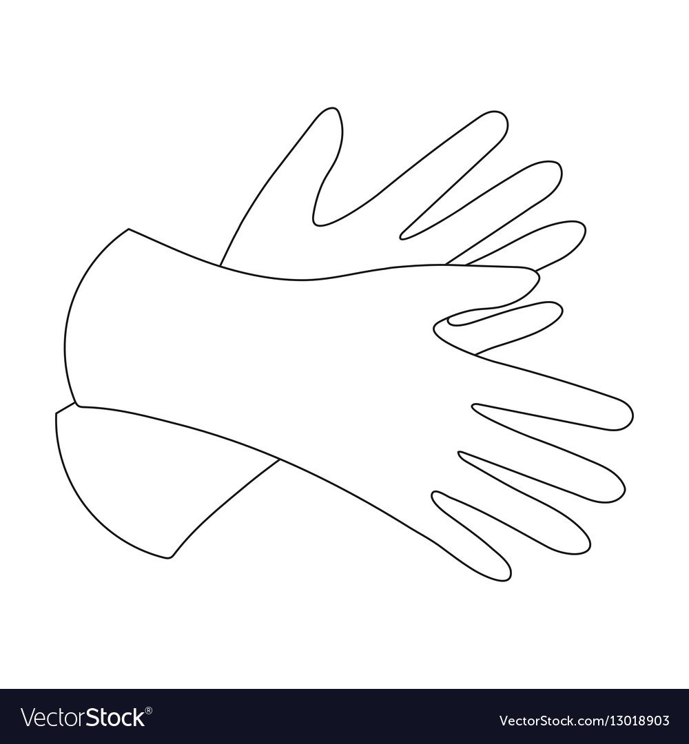 Трафарет перчатки