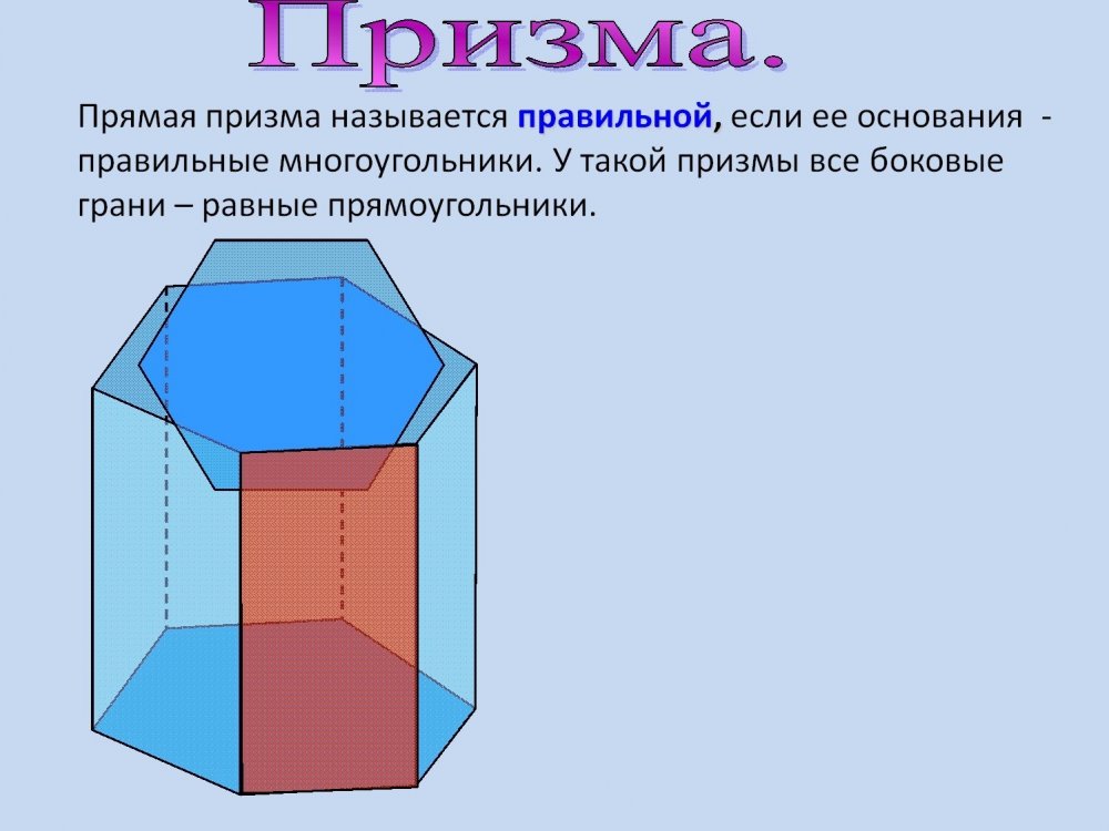 Прямоугольная пятиугольная Призма