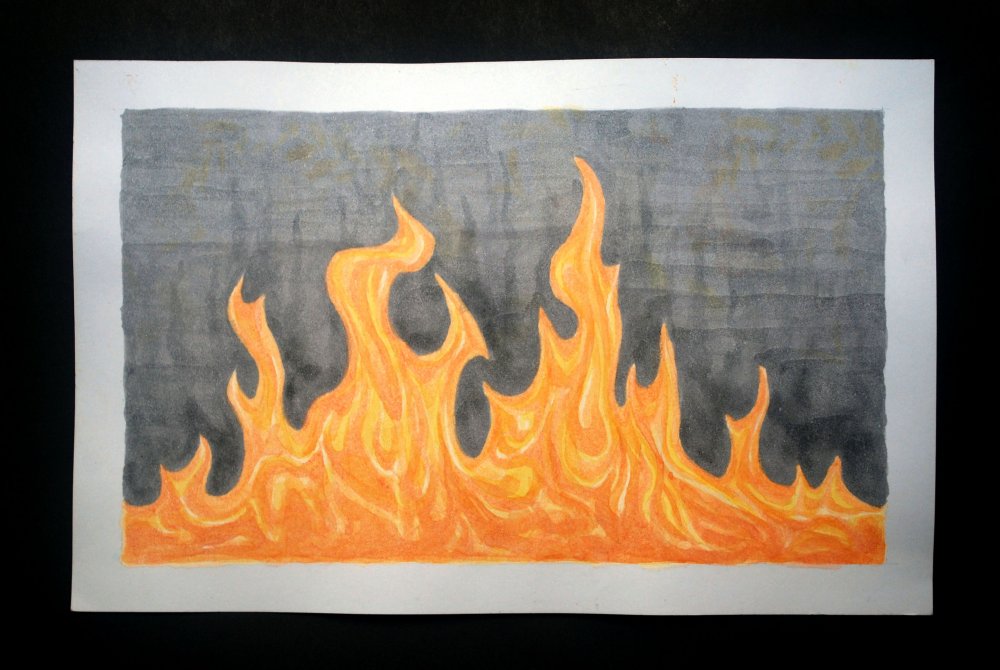 Нарисованное пламя