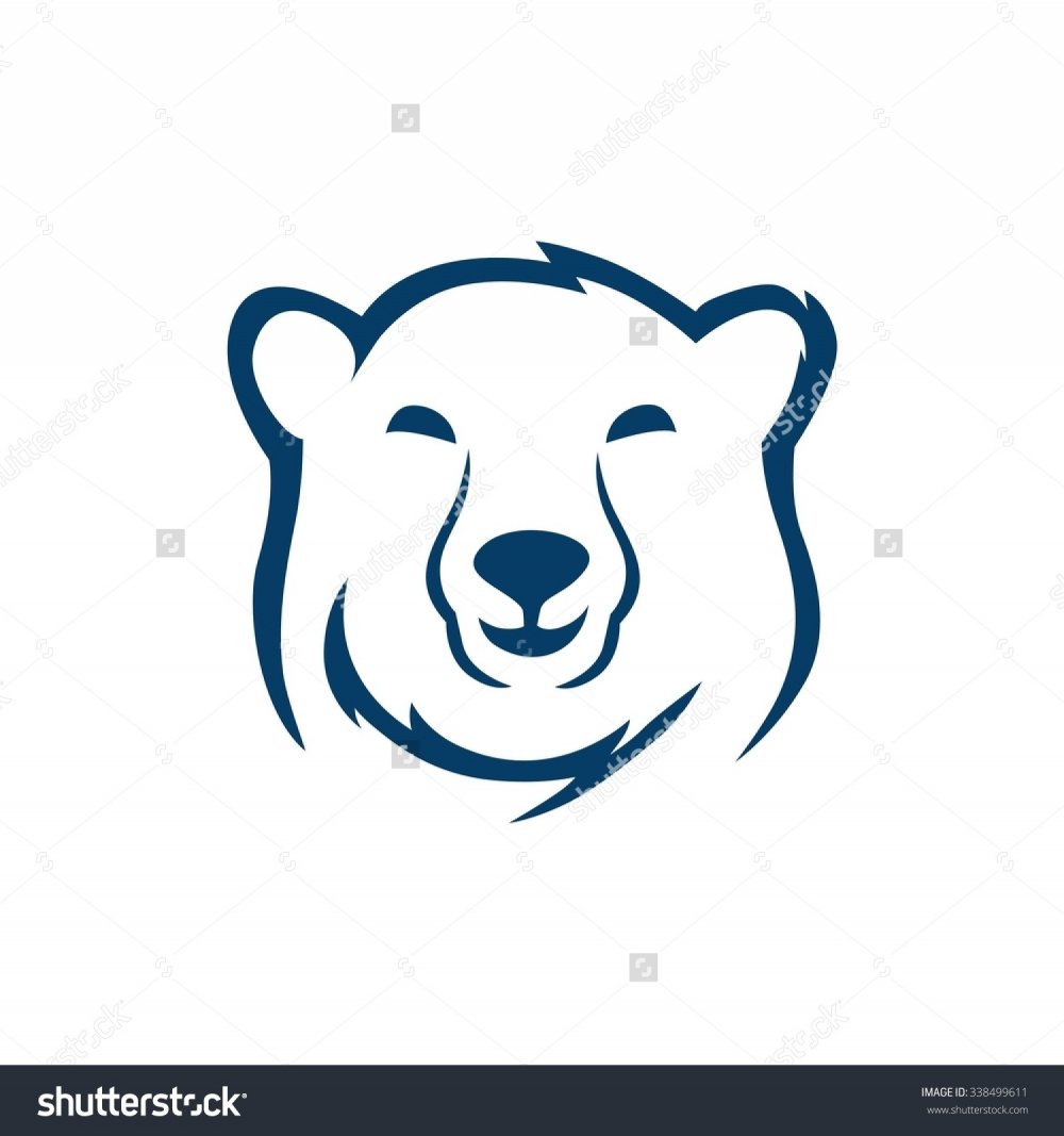 Стилизованная голова медведя