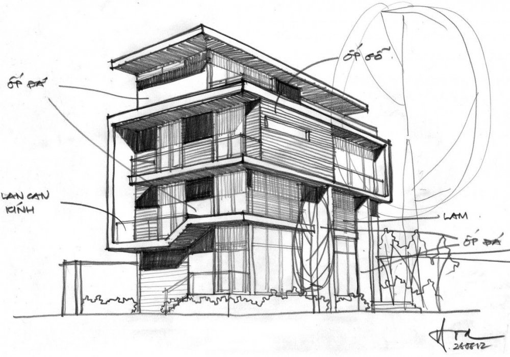 Архитектурные чертежи зданий