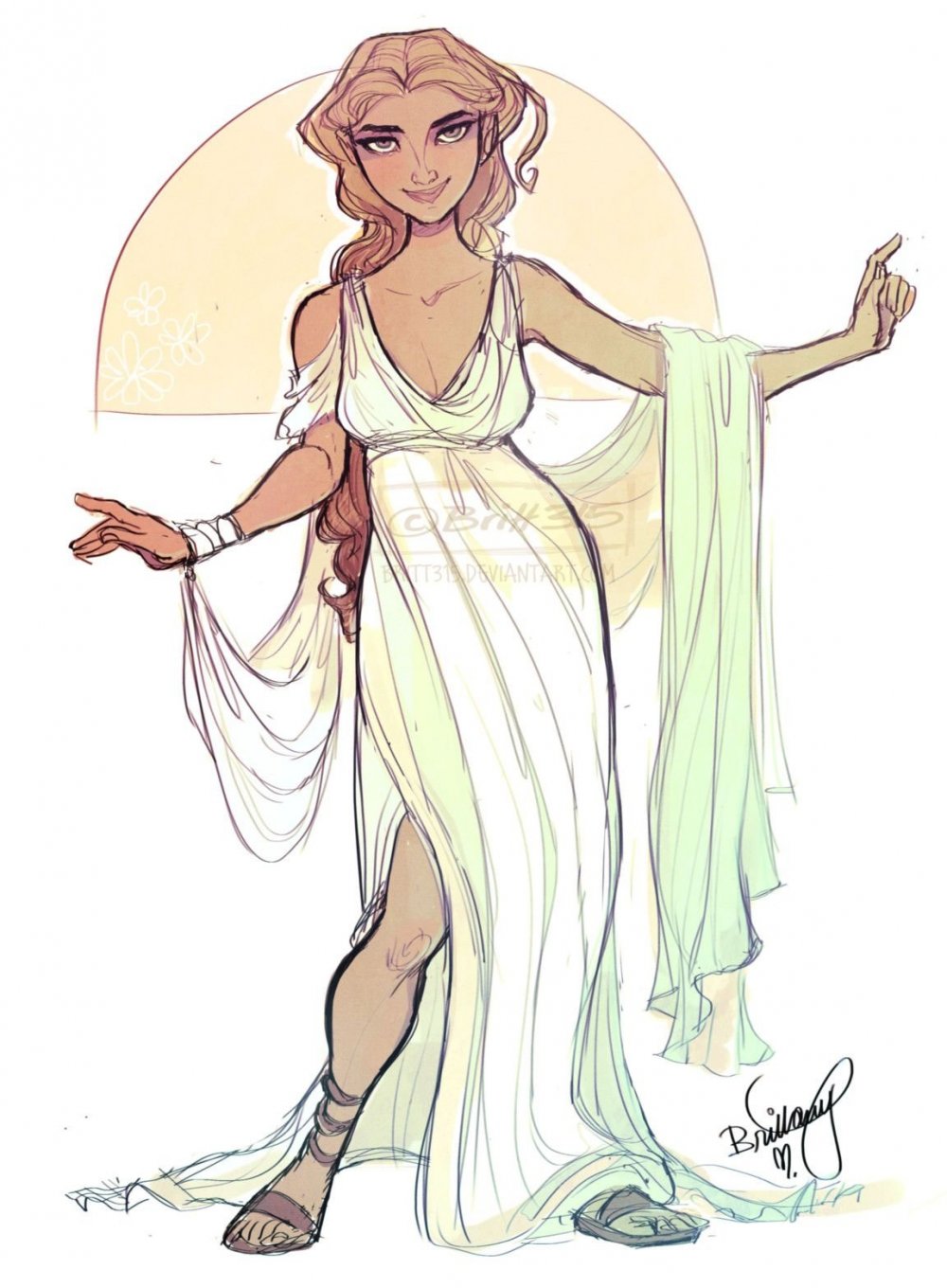 Богиня Афродита рисунок