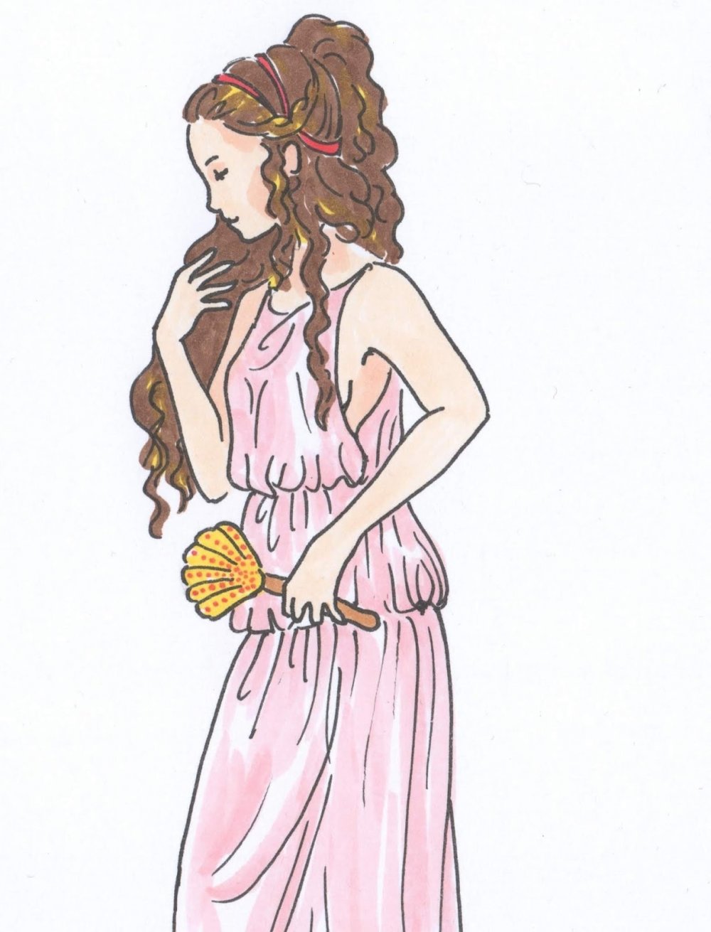 Греческая богиня Афродита рисунок