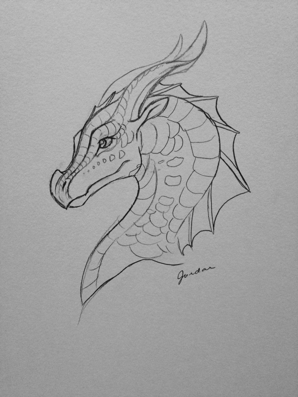 Рисунок дракона для срисовки легкие