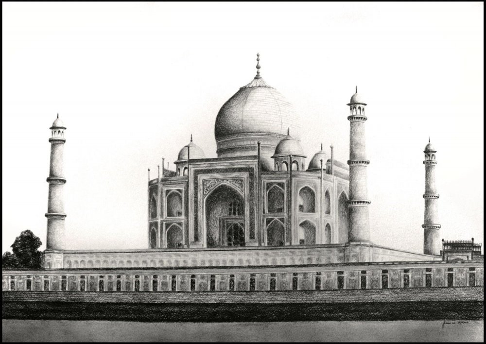 Тадж Махал гравюра 18 века