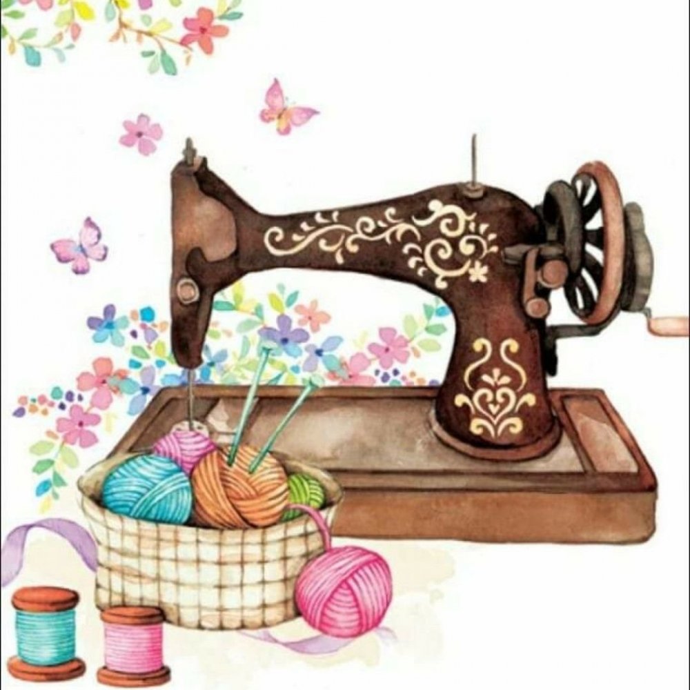 Швейная машинка мультяшная
