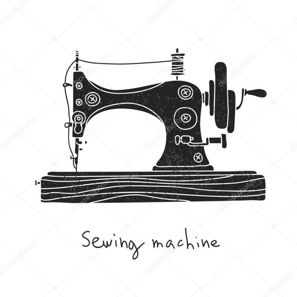 Швейная машинка вектор