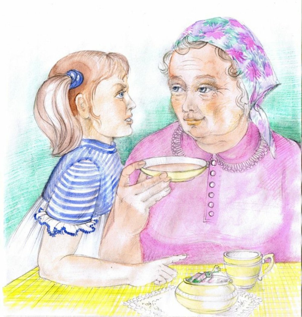 Лёгкие рисунки для бабушки