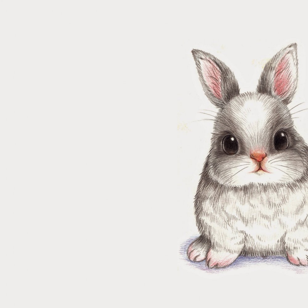 Милый кролик рисунок