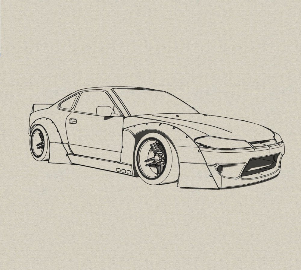 Nissan Silvia s15 Blueprint