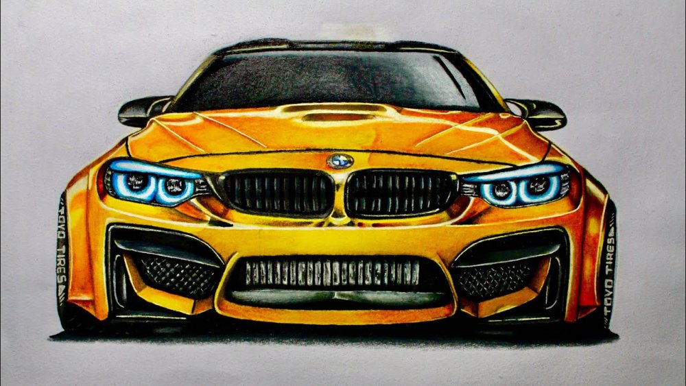 BMW m4 drawing