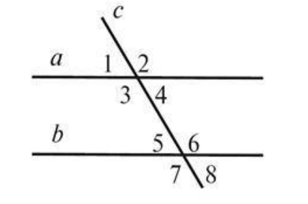 Кути при перетині паралельних прямих січною