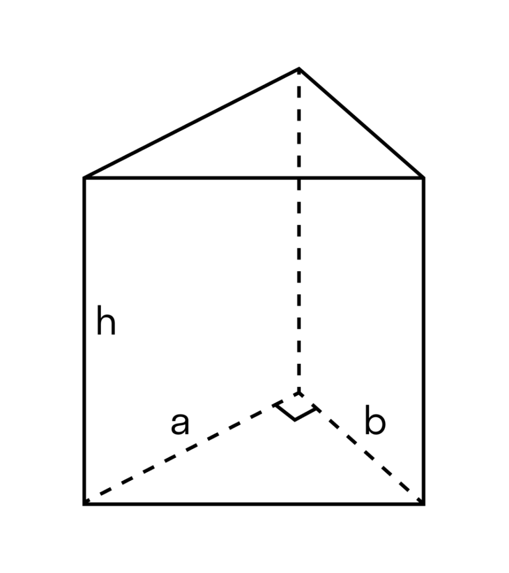 Призма с основанием прямоугольного треугольника
